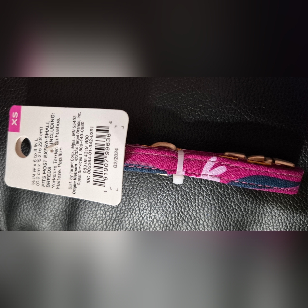 Dog Collar Pink Floral